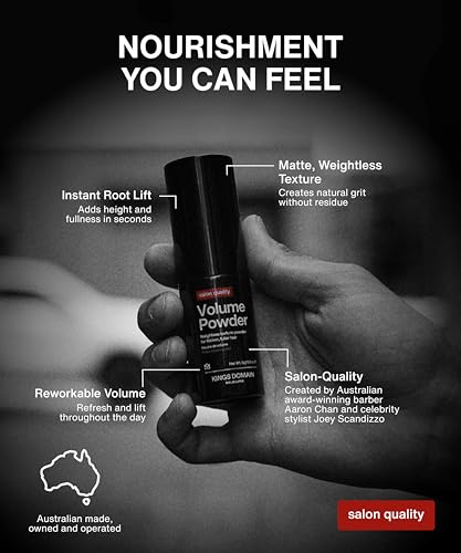 Men's Root Volumizing Hair Powder - Matte Finish, Medium Hold, Natural Texture