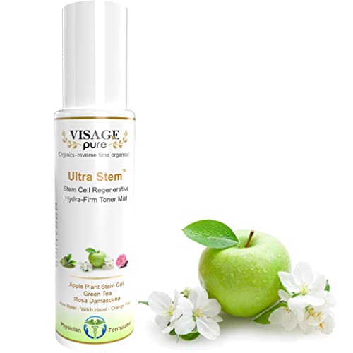 Ultra Stem Regenerative Anti-Aging Toner - Extra Strength Highest Concentration Stem Cell Toner. Tightens The Skin and Minimizes Pores - Organic - Physician Formulated -Research Supported