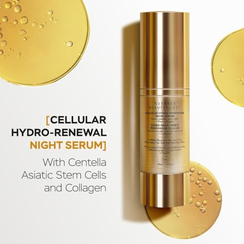 PM Face Serum - Cellular Hydro-Renewing Night Facial Serum with Collagen & Stem Cells - 30ml
