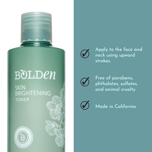 Brightening Face Toner with Glycolic Acid & Niacinamide for Oily Skin - 8 Fl Oz