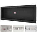 16x50 Inch Waterproof Shower Niche with Single Shelf Wall-Inset Recessed Organizer Black