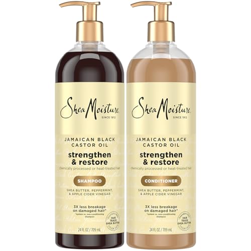 Shea Moisture Jamaican Black Castor Oil Shampoo & Conditioner Set 24 Oz Each