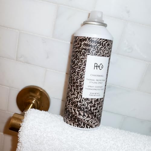 R+Co CHAINMAIL Thermal Protection Spray ? Heat Protectant for Hair, Strengthens & Smooths, All Hair Types