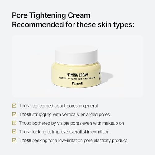 Parnell Bakuchiol Retinol Wild Yam Cream | Pore Care Moisturizer for Elasticity Support & Youthful Look | Dual Retinol K-Beauty (1.69 fl oz)