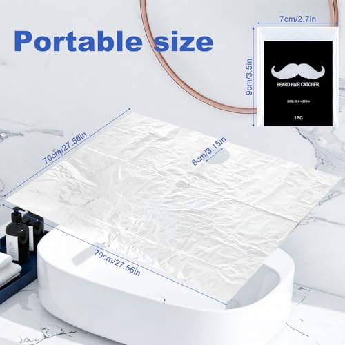 Disposable Beard Hair Catcher Pack of 200 - Sink Cover for Shaving & Grooming