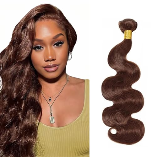 26 Inch Color 4 Bundles Human Hair Body Wave #4 Brown Hair Extension - Chocolate Brown