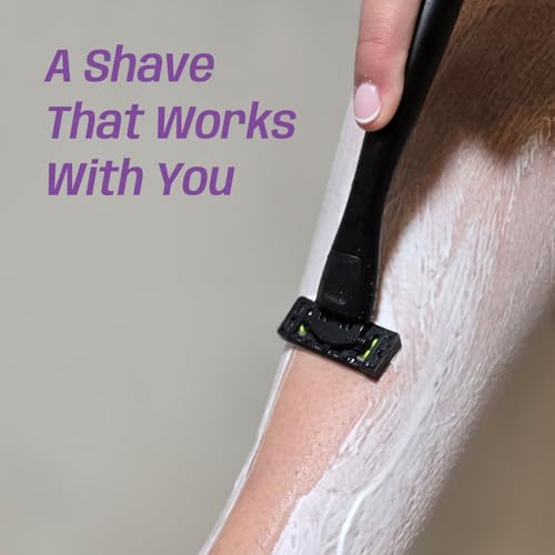 Anti-Clogging Razor Cartridge with Patented Dual Roller System ? Triple Blade, Easy-Rinse Design, 8 Refills ? YES! Your Epic Shave
