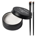20g White Brow Mapping Paste Brow Contour Paste Brow Lip Shape Position Tool,2pcs Eyebrow Brush Set, Mapping Tool for Sketching Contouring the Eyebrow and Lip