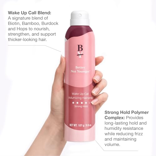 Better Not Younger Volumizing Hair Spray Strong Hold for Thinning Hair 7.6oz