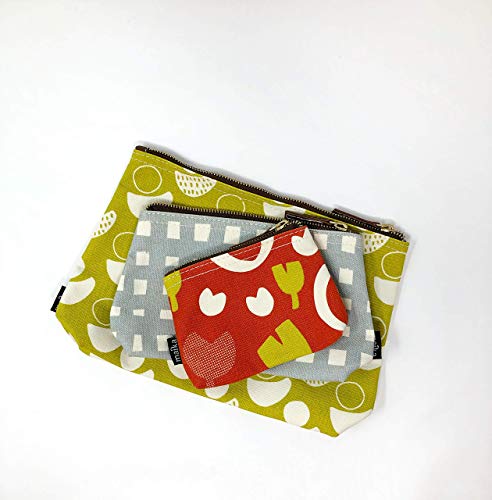 Maika Recycled Canvas Travel Pouch Flores Small - Eco-Friendly Organizer