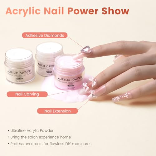 Practice Hand for Acrylic Nails Kit: Fake Silicone Hands Nail Mannequin Hand for Nail Extensions Caving - Flexible Manicure Hand Set for Beginner Salon Home