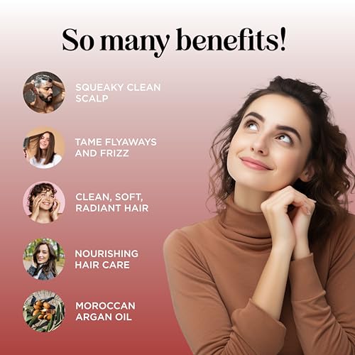 Maple Holistics Argan Oil Shampoo & Conditioner Set 16 Fl Oz Pack of 2 for Dry Hair