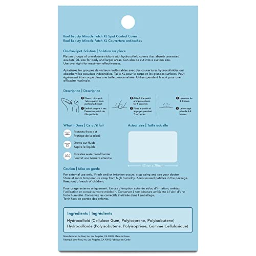 Hydrocolloid Acne Patches Bundle - Invisible Spot Cover & XL Size