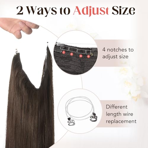 Wire Hair Extensions 85g 16 Inch Medium Dark Brown - Variation #4 18 Inch
