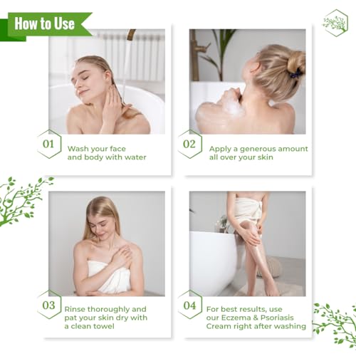 Moisturizing Eczema Body Wash with Manuka Honey & Aloe Vera - 8 Fl Oz