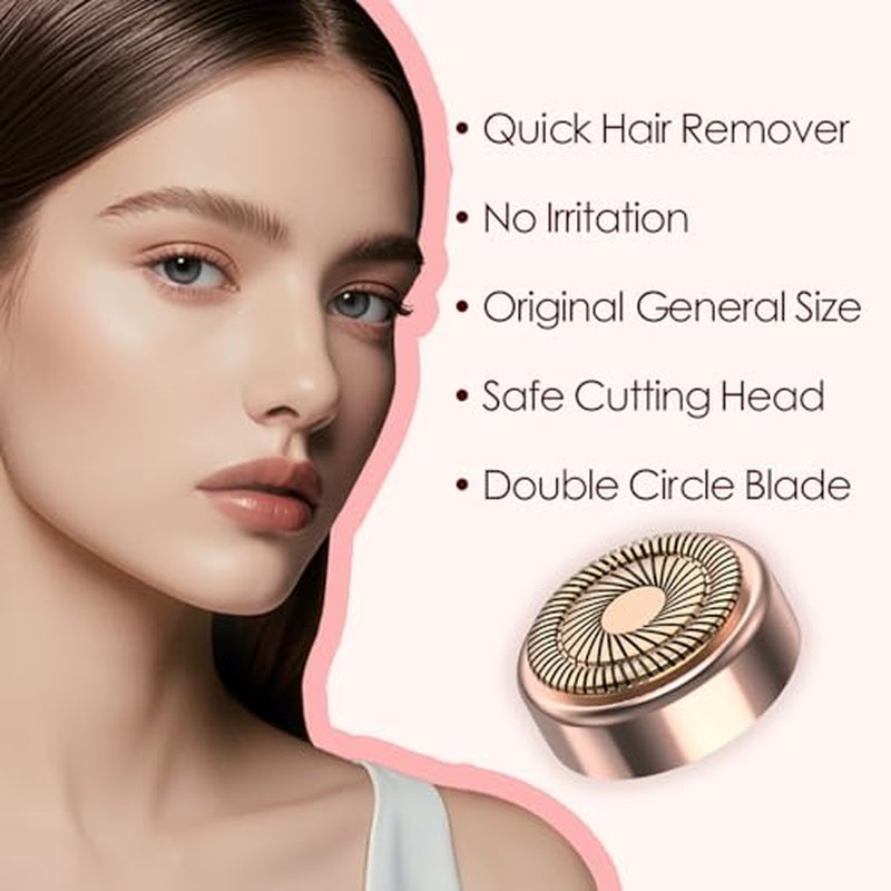 Generation 2 Replacement Heads for Flawless Facial Hair Remover, Replacement Blades for Finishing Touch Flawless Hair Removal, Women's Facial Hair Remover Replacment Heads Generation 2 (4 Packs)