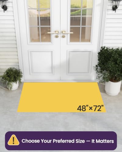 Heavy Duty Outside Entrance Door Mat 4x6 Blue Non Slip All Weather Resistant
