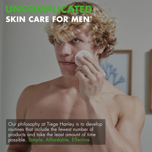 Tiege Hanley Acne Serum for Men, Facial Serum with Salicylic Acid, Granactive Complex & Tea Tree Oil for Blackheads, Visible Pores & Uneven Tone, Moisturizer for Oily Skin, Men¡¯s Skin Care, 0.8 fl oz