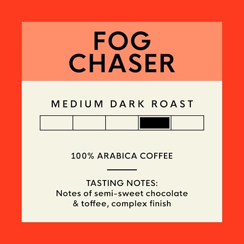 San Francisco Bay Fog Chaser K-Cup Coffee Pods - 120 Count, Medium Dark Roast, Compatible with Single Serve Brewers