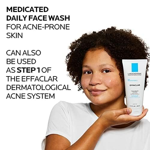 Medicated Acne Face Wash with 2% Salicylic Acid - 6.8 Fl Oz Pack of 2 for Oily Skin
