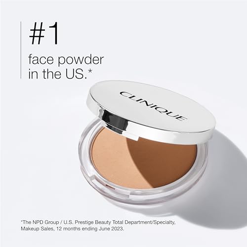 Clinique Stay-Matte Sheer Pressed Powder For Oily Skin Types | Sheer Coverage + Matte Finish | Minimizes Shine