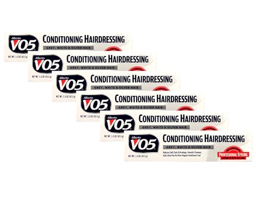 VO5 Conditioning Hairdressing for Gray and Silver Hair - 6 Pack 1.5oz Tubes