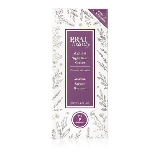 Night Crème - PRAI Ageless Night Hand Cream for Dry & Cracked Hands, Vegan, Paraben-Free, 2.7 Fl Oz