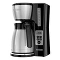 Thermal Programmable Coffee Maker with Brew Strength & Vortex Technology - Black/Steel, CM2046S