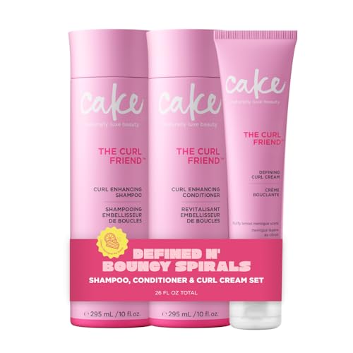 Curl Friend Curl Defining Shampoo, Conditioner & Cream Set with Avocado & Argan Oil