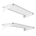 Garage Wall Mount Shelves 15x45 White Heavy Duty Storage Shelving Set