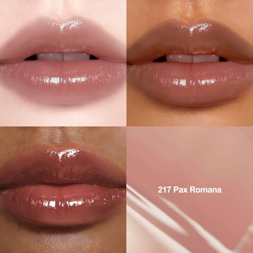 DINTO Blur-Glowy Lip Tint - Glossy Finish, Hydrating, Long Lasting, Lightweight Texture, Non-Sticky, Vegan & Cruelty-Free, K beauty (217 Pax Romana, 0.11 fl.oz) (30 colors)