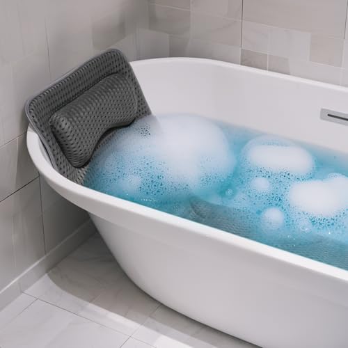 Full Body Bath Pillow for Tub -Soft Bathtub Pillow for Full Back, Head and Neck Support, Quick Dry Bath Cushion, Tub Pillow with 168 Suction Cups, Bathtub Accessories for Gift