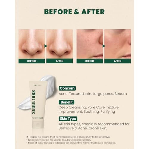 K-SECRET SEOUL 1988 Cica Cleansing Foam ? Deep Pore Cleansing & Soothing Care | Daily Facial Cleanser for Sensitive Skin | Korean Skincare, 150ml / 5.07 fl oz
