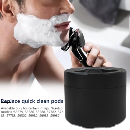 Upgraded Quick Clean Pod Replacement for Philips Norelco Shaver Model S7887/82 Simple to Use with Using APP