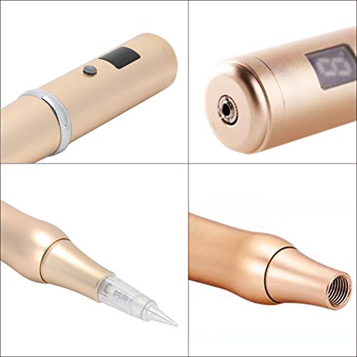 Wireless Permanent Makeup Pen Kit with 10 Needles - Golden Variation