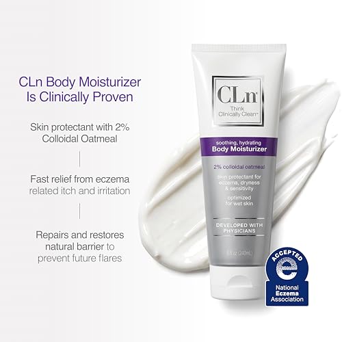 CLn Body Moisturizer 8 Fl Oz - Fragrance-Free, Paraben-Free, Skin Barrier Repair