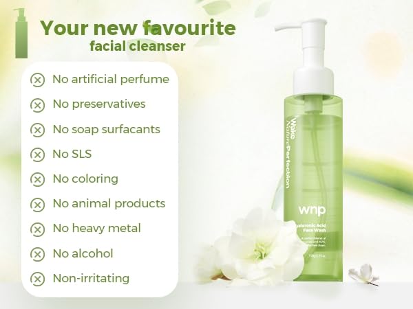 Gentle Foaming Face Wash with Hyaluronic Acid - Deep Hydration & Exfoliation for All Skin Types, 150ml