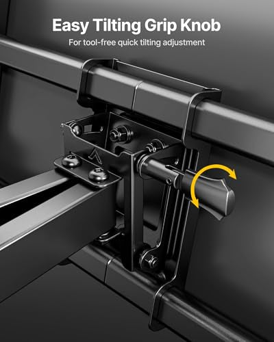 Heavy Duty Full Motion TV Wall Mount for 37-90 Inch TVs - Reinforced Dual Arms, Up to 165lbs, 25.1" Extension, VESA Compatible