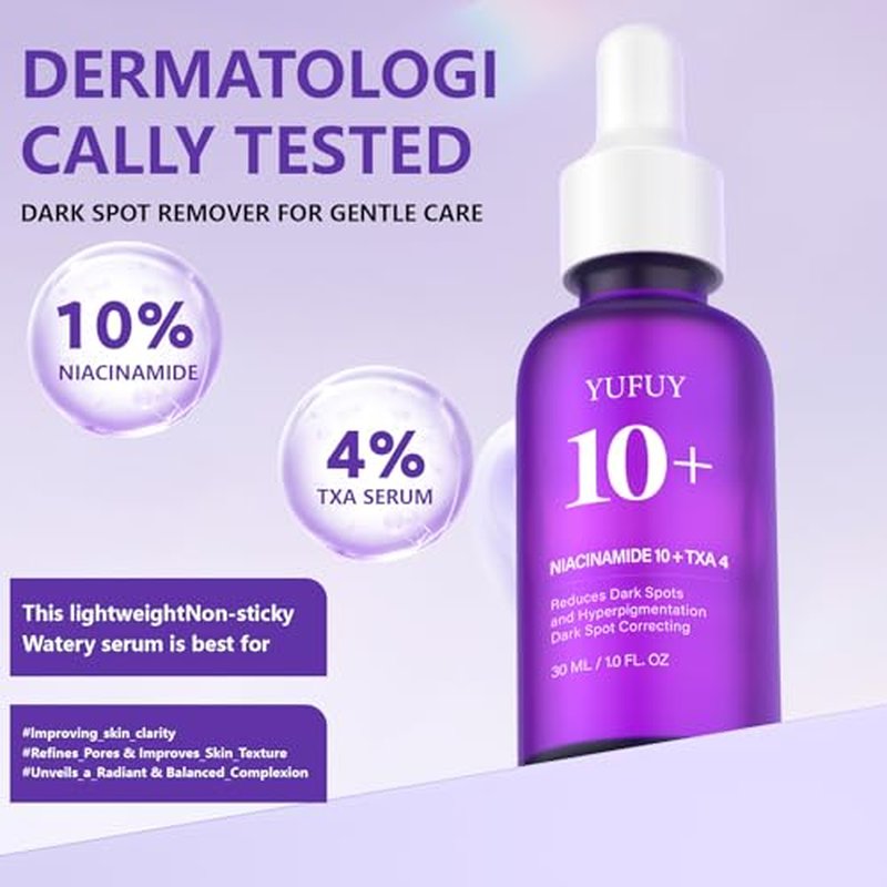 14% Tranexamic Acid Niacinamide Serum 30ML, Korean Facial Glass Skin Care Centella Serum Dark Spot Corrector Cream, Reduces Pigmentation Uneven Skin Tone, Pore Care for Sensitive Skin 1.01 FL.OZ