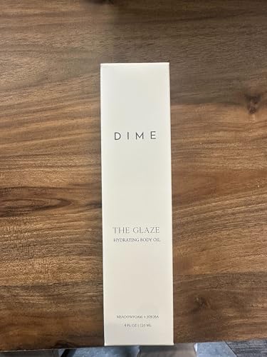 DIME Beauty Glaze Body Oil - Hydrating Dry Body Oil with Argan & Jojoba, 4 oz