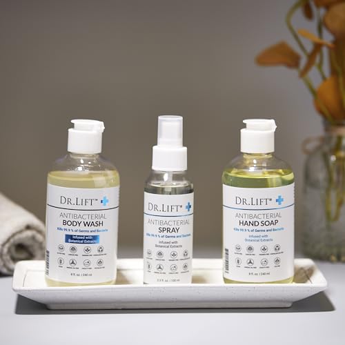 Antibacterial Body Wash 8 Oz - Gentle Shower Gel 3-Pack - Unscented & Hydrating (Variation: 8 Fl Oz Pack of 3)