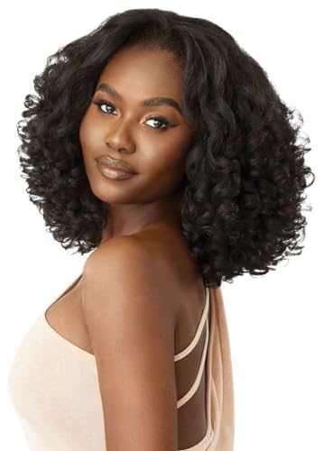 Outre Quick Weave Wig Cypress OFF BLACK 1B Natural Texture & Volume