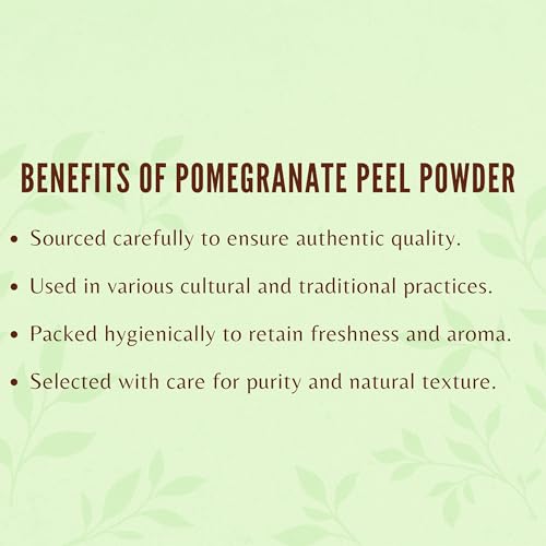 Pomegranate Peel Powder 200 Gm | Antioxidant for Skin | Promotes Youthful Skin | Natural Punica Granatum | Gluten Free & Non GMO | Skin Care