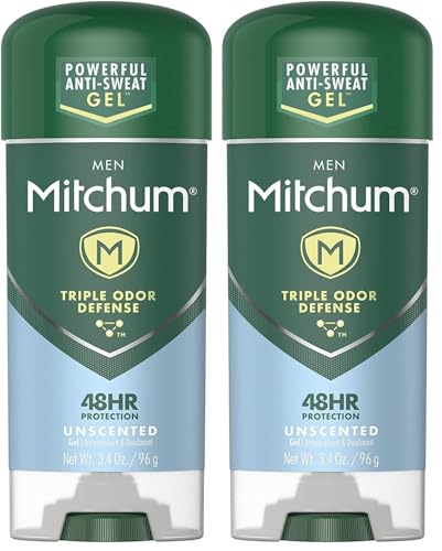 Mitchum Men Advanced Control Unscented Anti-Perspirant Gel Pack of 6 - 3.4 oz