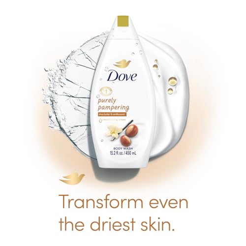 Dove Moisturizing Body Wash 3-Pack - Hydrating Shea & Vanilla Scent