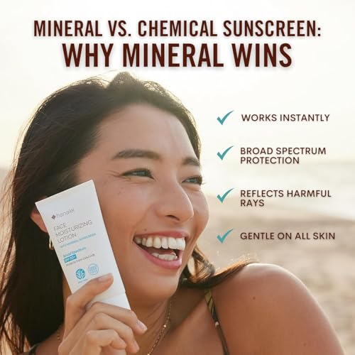 Mineral Sunscreen Face Moisturizer SPF 50+ with Aloe & Glycerin, 1.7 oz