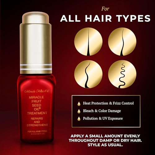 Miracle Fruit Oil Hair Treatment - 15ml Nourishing Hair Oil for Damage & Growth