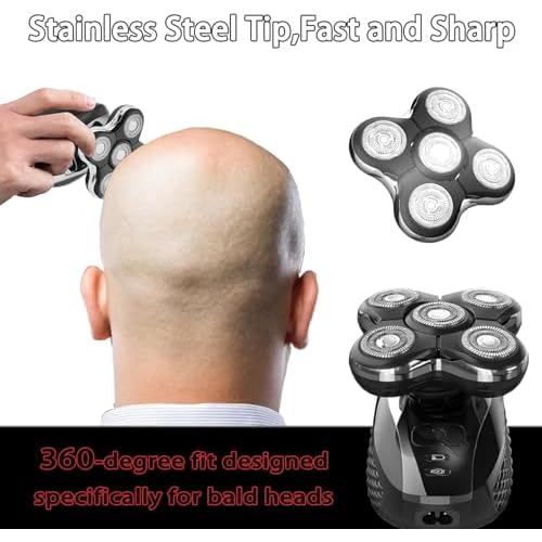 Pro Replacement Head Compatible with Remington Balder Pro Head Shaver XR7000, with 5 Dual-Track Cutter Heads, Precision Electric Shaving for Bald Men (2P)