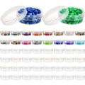 50 Pack Clear Plastic Jars with Lids - 2 Oz Small Storage Containers