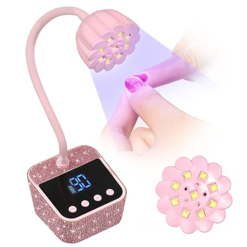 Cordless UV LED Nail Lamp for Gel Nails - Pink Diamond Variation